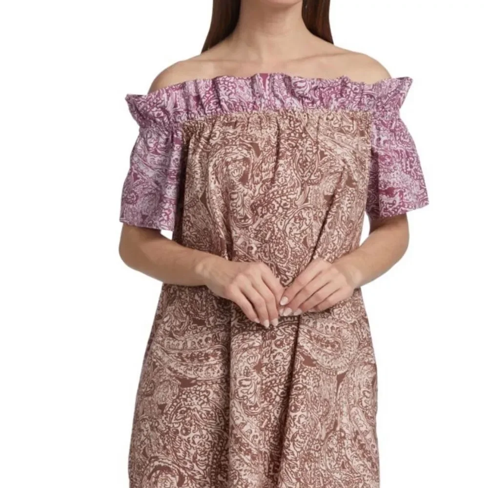 Free People Off The Shoulder Mini Dress.